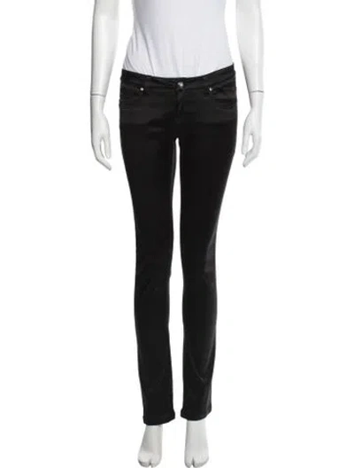 Pre-owned Versace Vintage Straight Leg Pants In Black