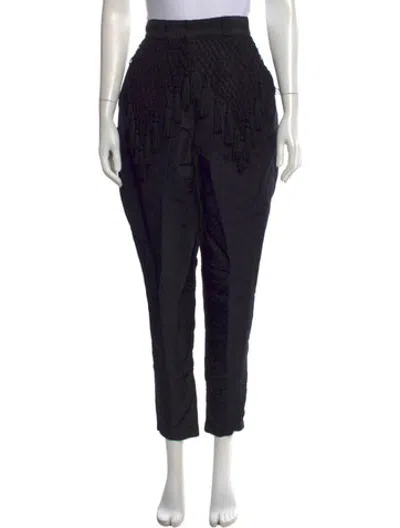 Pre-owned Versace Vintage Straight Leg Pants In Black