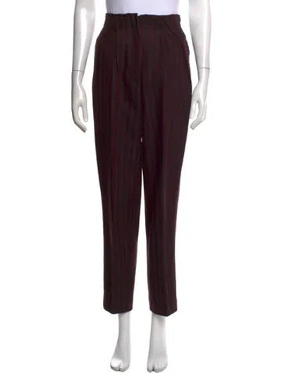 Pre-owned Versace Vintage Straight Leg Pants In Black/purple
