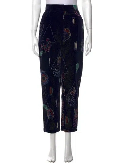 Pre-owned Versace Vintage Straight Leg Pants In Blue