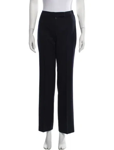 Pre-owned Versace Vintage Straight Leg Pants In Blue