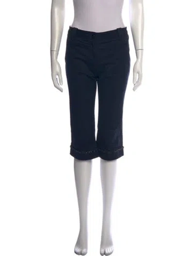 Pre-owned Versace Vintage Straight Leg Pants In Blue