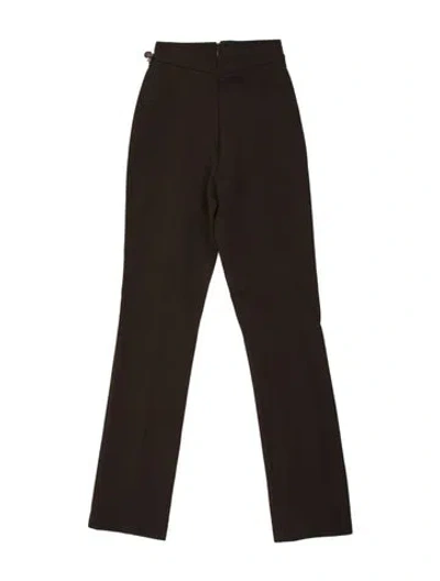 Pre-owned Versace Vintage Straight Leg Pants In Brown