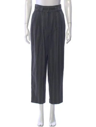 Pre-owned Versace Vintage Straight Leg Pants In Gray