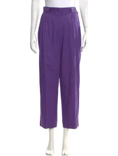 Pre-owned Versace Vintage Straight Leg Pants In Purple