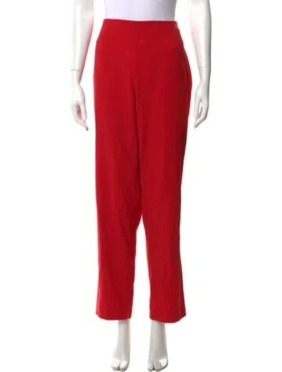 Pre-owned Versace Vintage Straight Leg Pants In Red