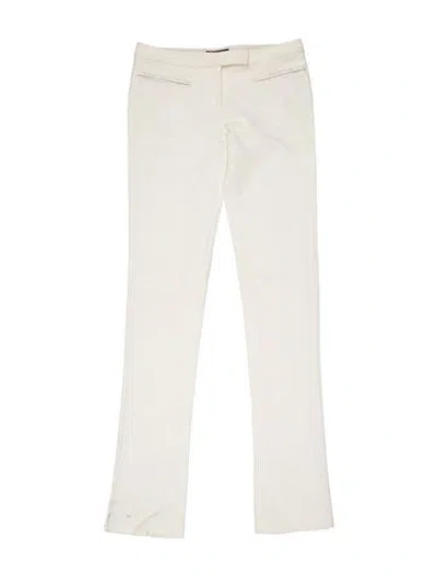Pre-owned Versace Vintage Straight Leg Pants In White