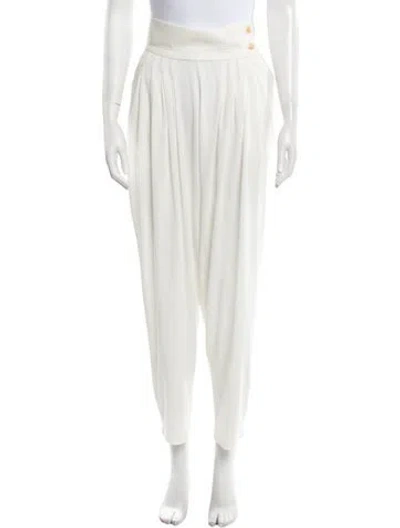 Pre-owned Versace Vintage Straight Leg Pants In White