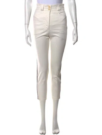 Pre-owned Versace Vintage Straight Leg Pants In White