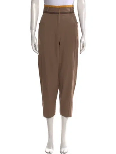 Pre-owned Versace Vintage Straight Leg Pants In Yellow