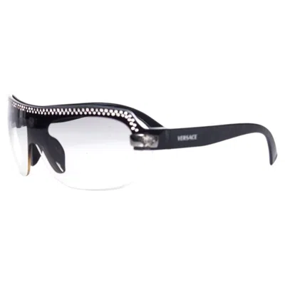 Pre-owned Versace , Vintage Sunglasses With Gradient In Black