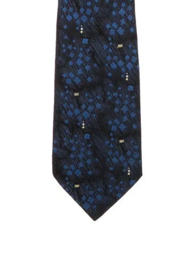 Pre-owned Versace Vintage Tie In Blue