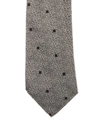 Pre-owned Versace Vintage Tie In Gray