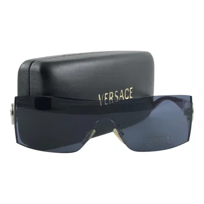Pre-owned Versace Vintage  Mod 2033 Rimless Pink Sunglasses 90's Made In Italy Y2k