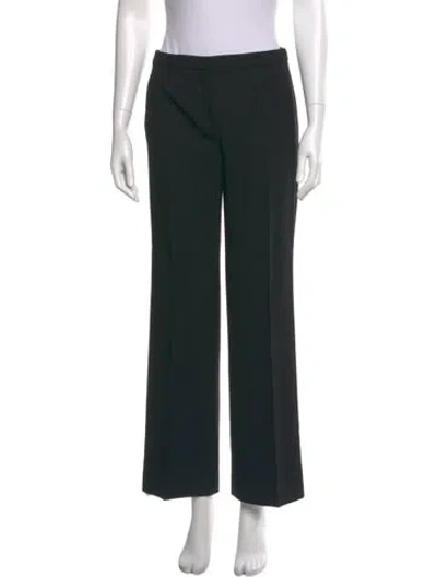 Pre-owned Versace Vintage Wide Leg Pants In Black