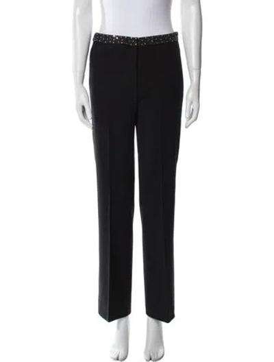 Pre-owned Versace Vintage Wide Leg Pants In Black