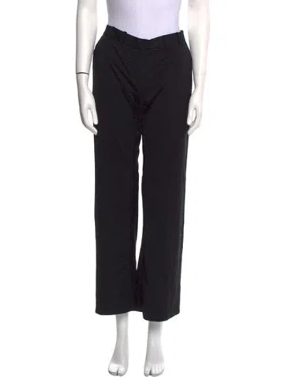 Pre-owned Versace Vintage Wide Leg Pants In Black