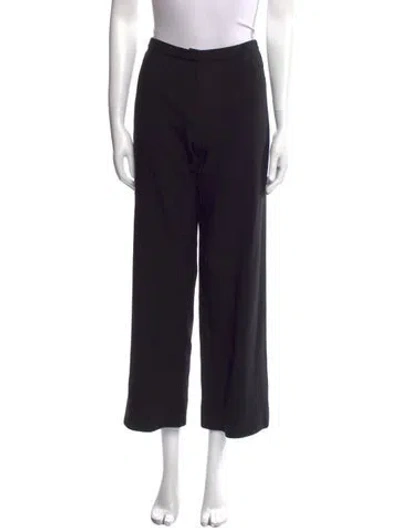 Pre-owned Versace Vintage Wide Leg Pants In Black