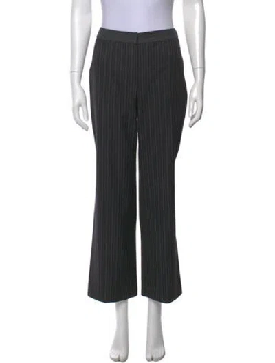 Pre-owned Versace Vintage Wide Leg Pants In Black