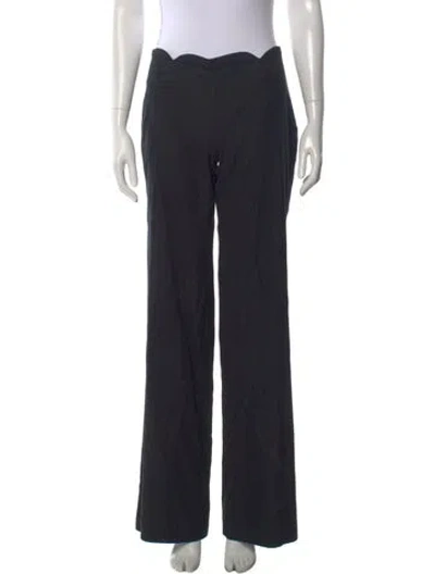 Pre-owned Versace Vintage Wide Leg Pants In Black