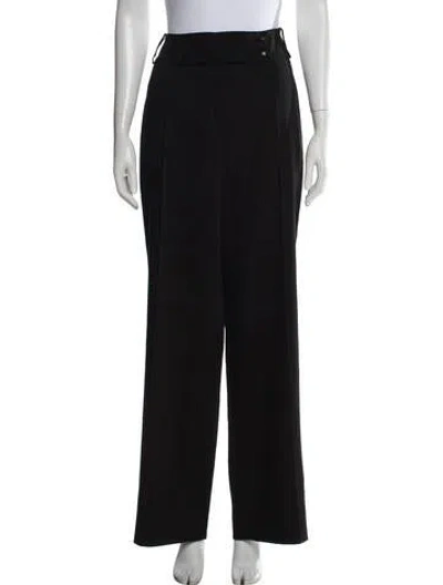 Pre-owned Versace Vintage Wide Leg Pants In Black