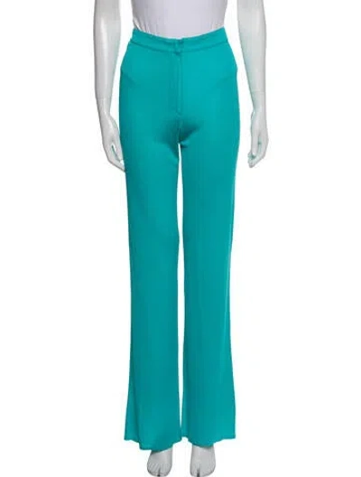 Pre-owned Versace Vintage Wide Leg Pants In Blue