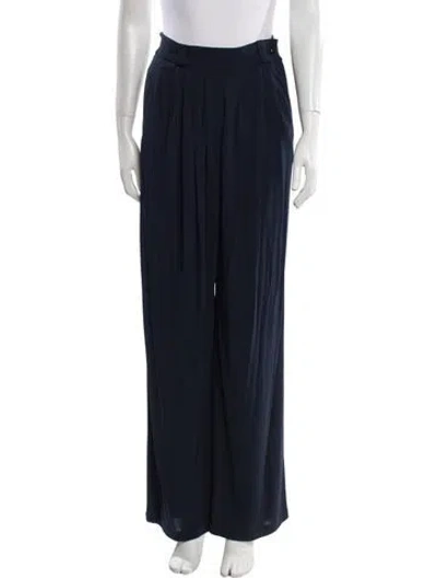 Pre-owned Versace Vintage Wide Leg Pants In Blue