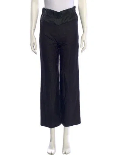 Pre-owned Versace Vintage Wide Leg Pants In Blue