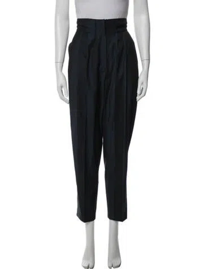 Pre-owned Versace Vintage Wide Leg Pants In Blue