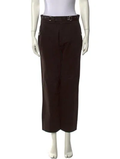 Pre-owned Versace Vintage Wide Leg Pants In Brown