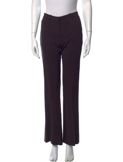 Pre-owned Versace Vintage Wide Leg Pants In Brown