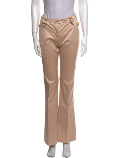 Pre-owned Versace Vintage Wide Leg Pants In Gold