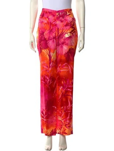 Pre-owned Versace Vintage Wide Leg Pants In Orange