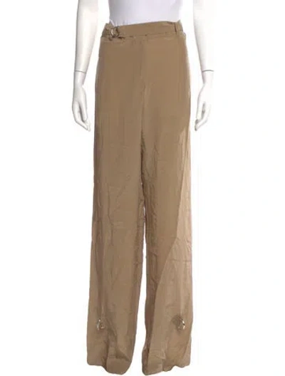 Pre-owned Versace Vintage Wide Leg Pants W/ Tags In Neutral