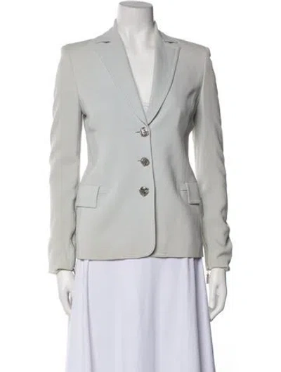 Pre-owned Versace Vintage Wool Blazer In Green