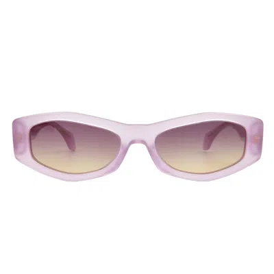 VERSACE VIOLET GRADIENT YELLOW GEOMETRIC LADIES SUNGLASSES VE4487 551370 54