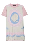 Versace Medusa Cameo Short-sleeve Cotton Jersey T-shirt In Pastel Pink
