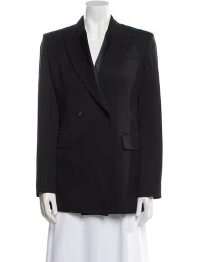 Pre-owned Versace Virgin Wool Blazer In Black