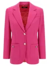 Versace Virgin Wool Blazer In Pink