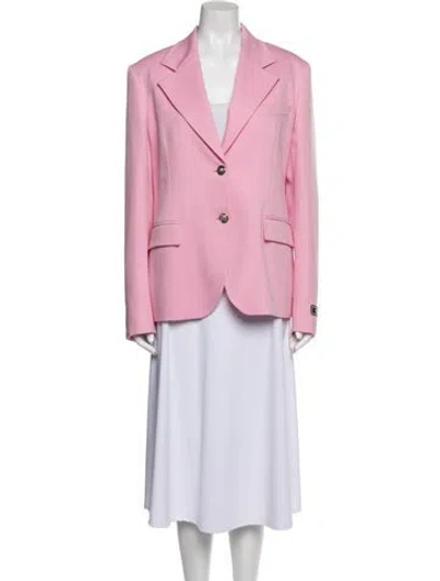 Pre-owned Versace Virgin Wool Blazer W/ Tags In Purple