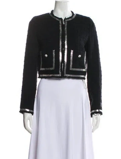 Pre-owned Versace Virgin Wool Evening Jacket W/ Tags In Black