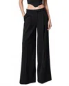 Versace Virgin Wool High-waist Wide Leg Pants In Black In Black