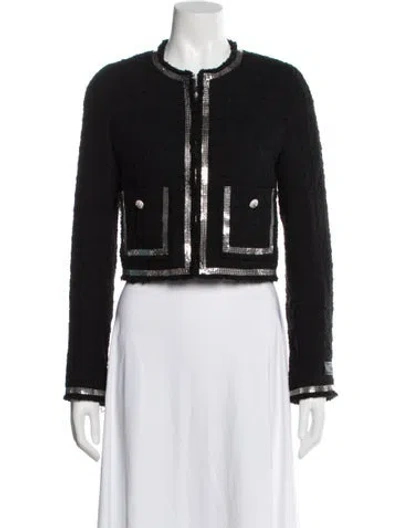 Pre-owned Versace Virgin Wool Jacket W/ Tags In Black