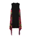 Versace Virgin-wool Mini Dress In Black