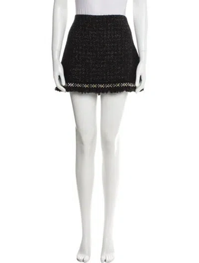 Pre-owned Versace Virgin Wool Mini Skirt In Multi
