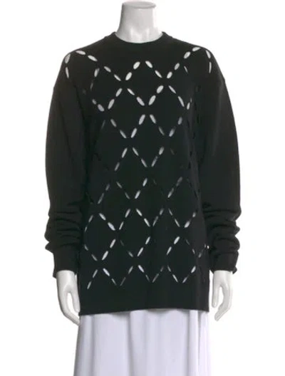 Pre-owned Versace Virgin Wool Printed Sweater In Multi