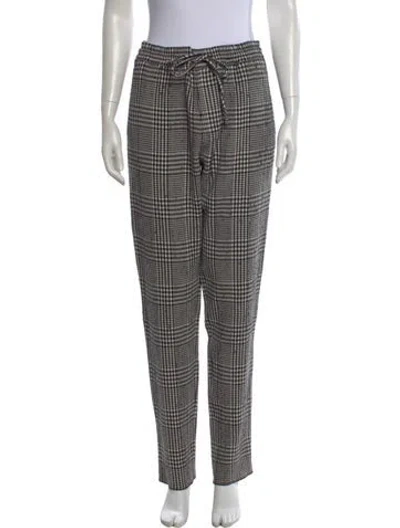 Pre-owned Versace Virgin Wool Straight Leg Pants In Neutral