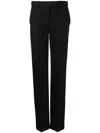 Versace Virgin-wool Tailored Trousers In Black