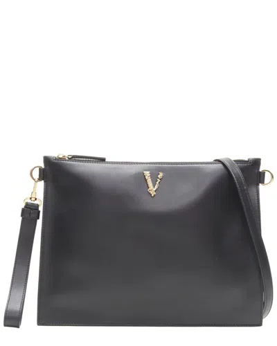 Pre-owned Versace Virtus Barocco V Zip Clutch Crossbody Bag (authentic Pre-loved)