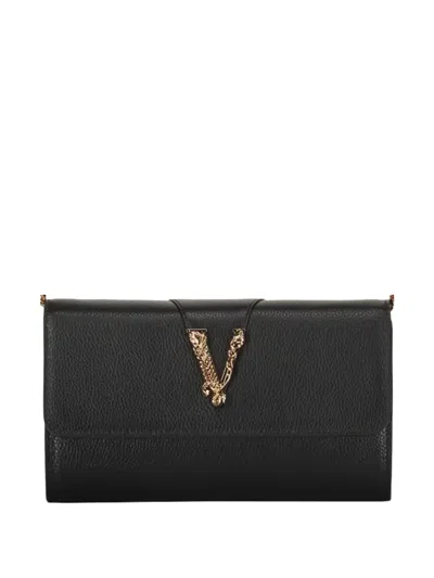 Versace Virtus Clutch Bag In 黑色